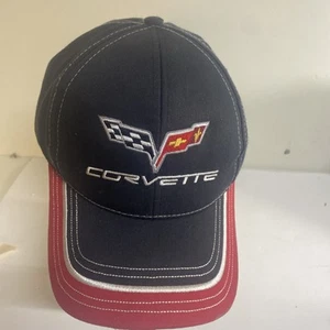 Corvette Calhoun Sportswear Hat Size O/S Baseball Cap Red Black Adjustable VETTE - Picture 1 of 8