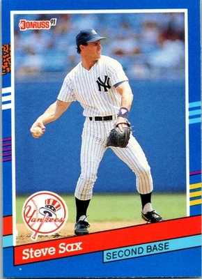 1991 Donruss #163 Steve Sax - Image 1 of 2