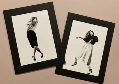 ROBERT LONGO Hombres en las ciudades conjunto de DOS imágenes, marco mate 11x14 listo #202 Foto 1 de 3