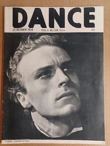 1939 DANCE MAGAZINE YUREK SHABELEVSKY COVER EDWIN STRAWBRIDGE 04625 - Picture 1 of 24