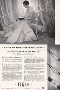 1934 Elgin Watch Company: Mine is the Fifth Vintage Print Ad - Picture 1 of 1