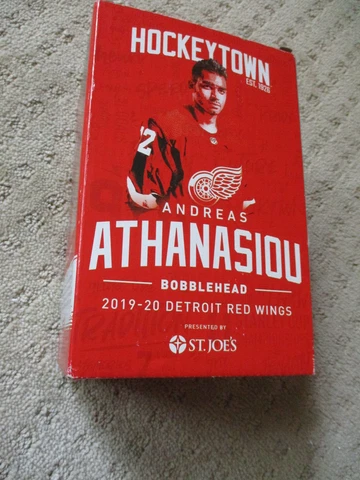 Andreas Athanasiou Detroit Red Wings 2019 2020 SGA Bobblehead NIB * Cover