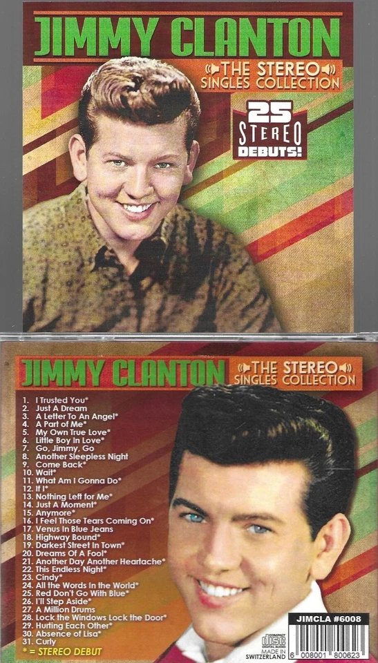 JIMMY CLANTON-стерео синглов коллекции-31 вырез-25 стерео дебюты! CD - Изображение 1 из 1
