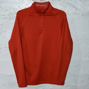 Nike Pro Combat Dri-Fit Fitted Therma-Fit 1/4 Zip Pullover Women’s Sz L Orange - Picture 1 of 9