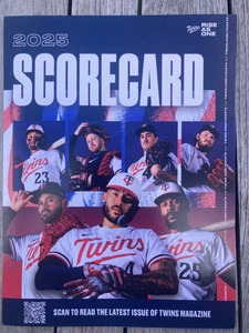 MINNESOTA TWINS  SCORECARD 2025 - Picture 1 of 6