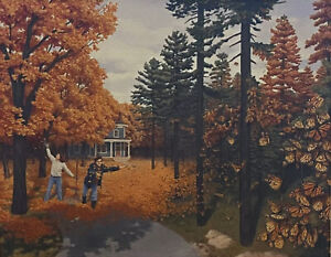 "Fall Colour Flies" by Rob Gonsalves; Giclee on Paper, Signed/Numbered