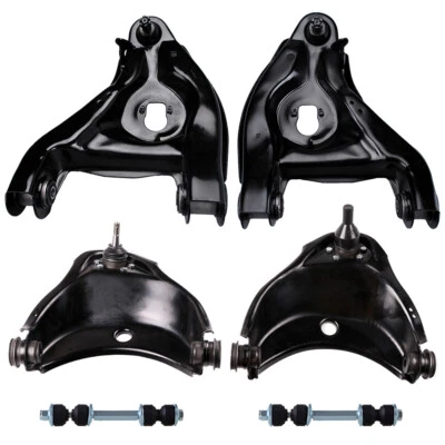 6pcs Front Upper Lower Control Arms Sway Bar Kit For 1995-1999 GMC YUKON 2WD - Image 1 of 4