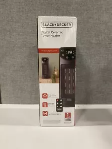 BLACK+DECKER Oscillating Space Heater Remote Control 1500W BHT907R - Black - Picture 1 of 2