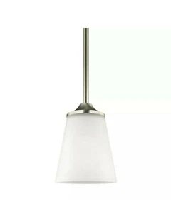 Sea Gull Lighting Hanford 1 Light Mini-Pendant, Brushed Nickel - 6124501EN3-962 - Picture 1 of 1