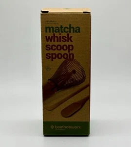 Juego de batidor Matcha de bambú - batidor Matcha, cuchara tradicional, cuchara de té nuevo - Imagen 1 de 6
