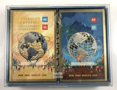 Vintage Playing Cards New York World's Fair 64-65 Brand New Sealed in case - Image 1 of 4