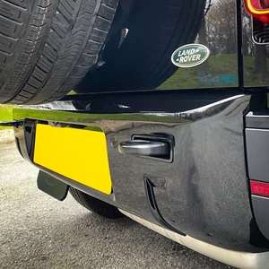 Defender Towing Loops Rear Recovery Hooks (Pair) - Gloss Black (L663) - Picture 1 of 3