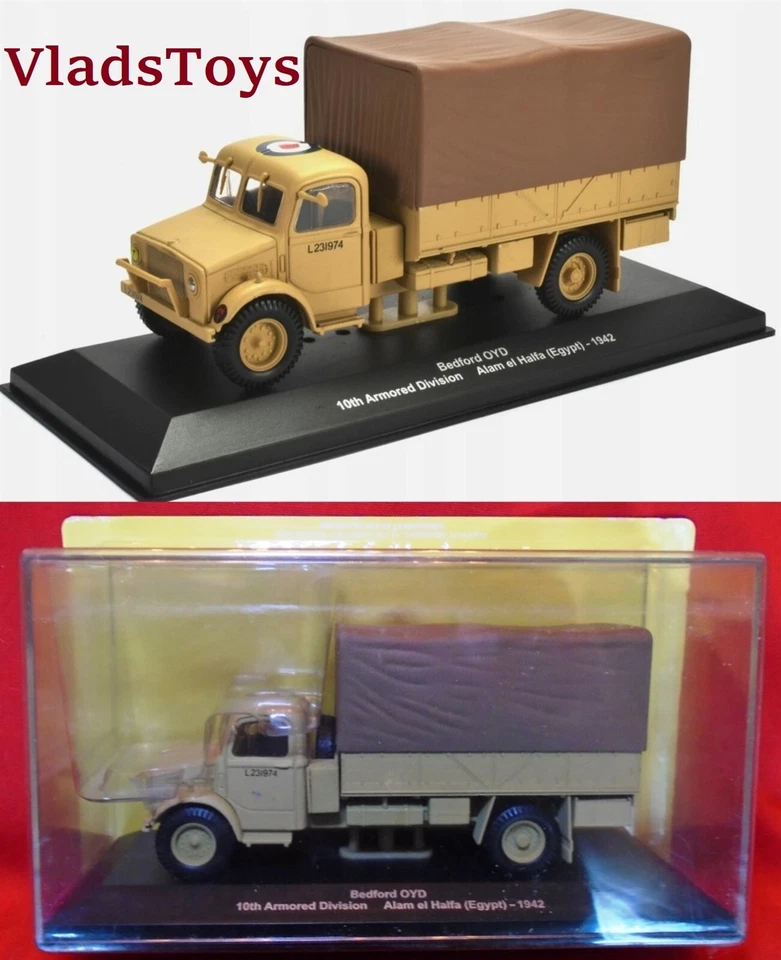 Eaglemoss 1/43 Bedford OY 3 Ton Truck RAF 10th Armored Divison Egypt 42 EMW2-22 - Image 1 of 4