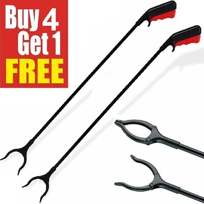 FABOER 5 X LONG REACH GRABBER REACHER LITTER PICKER HELPING HAND HELD PICK UP TOOL