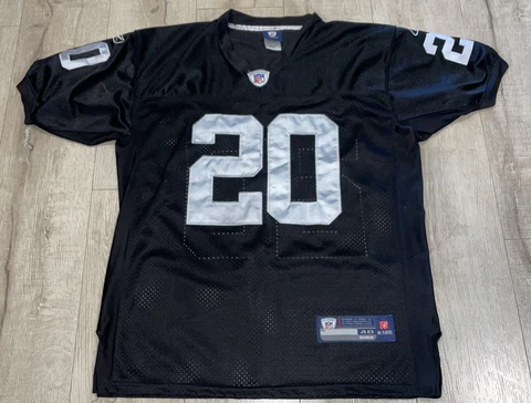 Reebok Mens NFL Equipment On Field Raiders McFadden Black & Silver Jersey Sz 48 Cover
