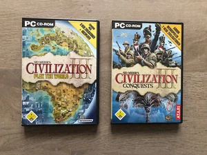 Civilization III 3 play world + addon conquests sid meier PC Allemand Deutsch - Imagen 1 de 4