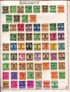 lot de 65 timbres sur charnière Pré Oblitéré Etats-Unis - Imagen 1 de 1