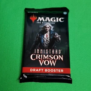 1x MTG Magic the Gathering Innistrad Crimson Vow Draft Booster Pack Brand New - Picture 1 of 3