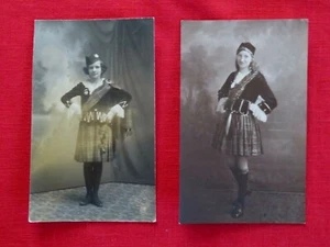 SCOTTISH, HIGHLANDER, KILT, CLAN, ~ LADY ELSA MATHERS ~ POSTCARD ( 2 ) - Picture 1 of 7
