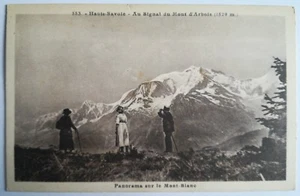 CPA MEGEVE( Haute Savoie)-Au signal du Mont d'Arbois(1829m) - Picture 1 of 2