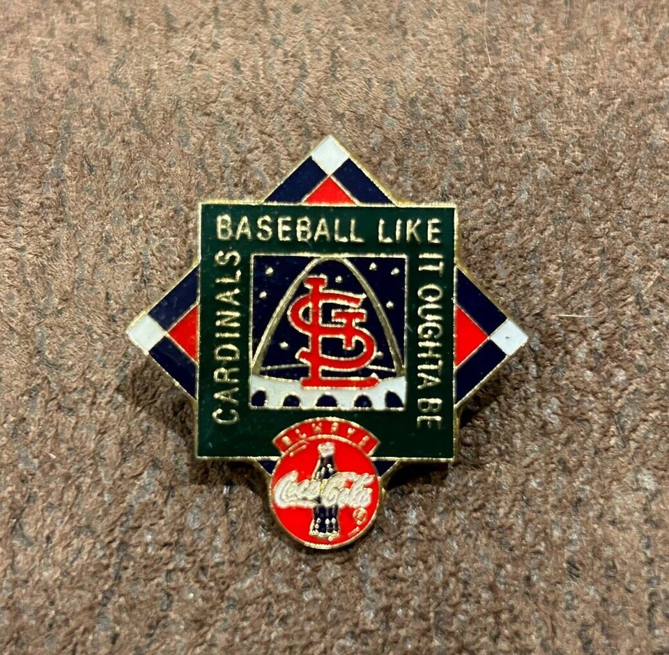 MLB St. Louis Cardinals / Coke Cola TEAM  logo hat / Lapel Pin ~ K - Image 1 of 1