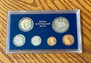 1981 Royal Australian Mint 6 Coin Proof Blue Set, Box and Spec sheet included - Picture 1 of 5