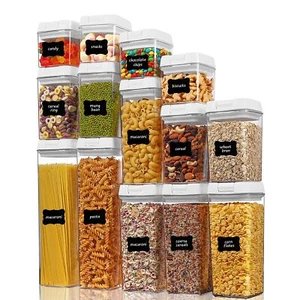 14 Pcs Airtight Food Storage Containers Set Bpa Free Plastic Kitchen Pantry Orga - Picture 1 of 7