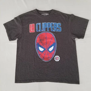 NBA Spiderman Herren Shirt Large grau LA Clippers Marvel Tee A20 - Bild 1 von 9
