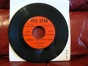 Jimmy Mackey And The All Stars - Deserted with a Broken Heart - Rare Western 45 - Imagen 1 de 3