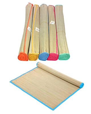 Strohmatte aus Bast | Strandmatte 175 x 60cm | Liegematte | Sonnenmatte Strand - Bild 1 von 2