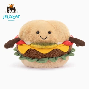 Jellycat Fun Burger Cute Plush Toy Comfort Doll Stuffed Animal - Picture 1 of 5