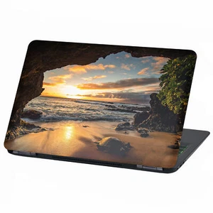 Naklejka foliowa na laptopa 13"-17" cali Skin LP90 Beach Cave - Zdjęcie 1 z 28