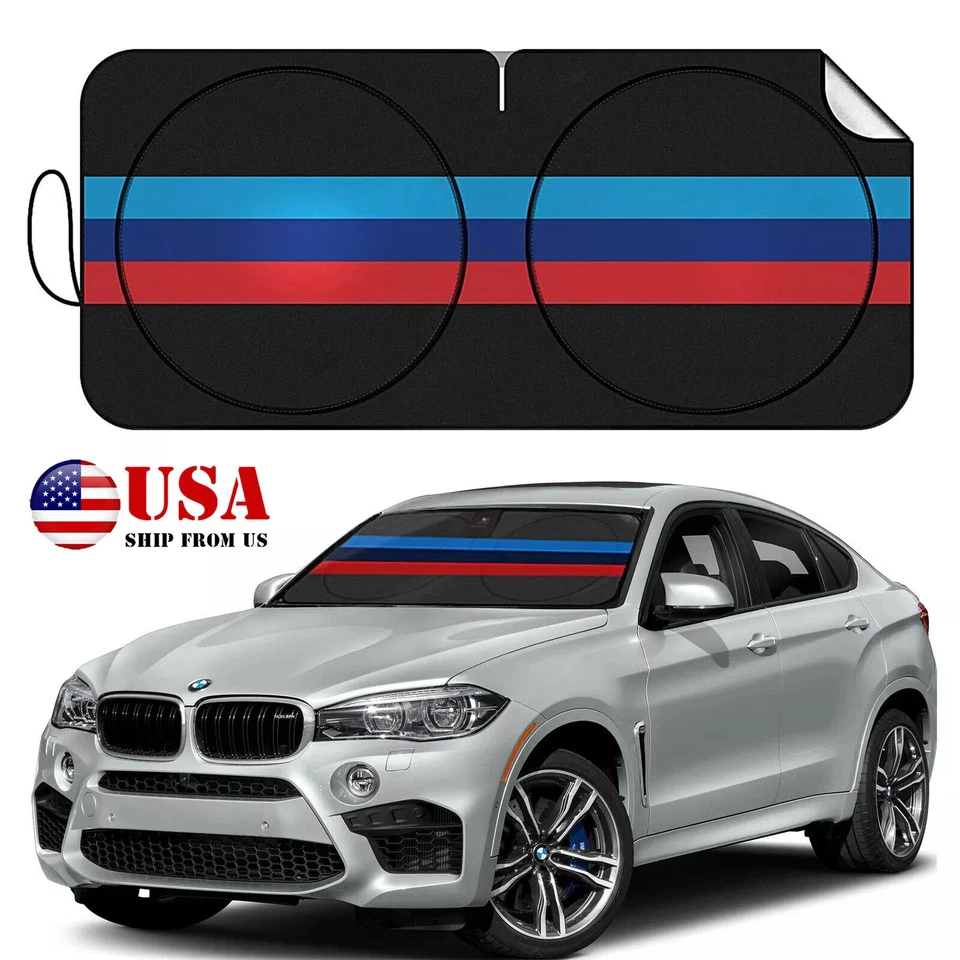 Parabrisas Para BMW Serie 3/4/5/6/7 Parabrisas Coche Protector Tri Color Bloque UV Cubierta Foto 1 de 4