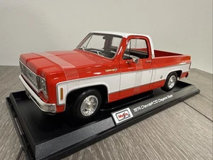 All New** 1974 Chevrolet C-10 Cheyenne Super - Red 1/18 Maisto special  Diecast - Picture 1 of 6