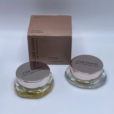 Josie Maran Argan Crystal Energy Cream Duo Pure Tangerine & Pure Argan .028oz Foto 1 de 4