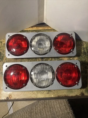 2 Original Vintage Signal Stat 1653y4 Tail Light Assemblies  - Image 1 of 4