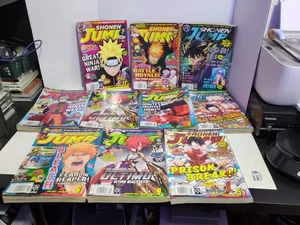 🔥 LOT of 10 2010 2011 Shonen Jump Magazines Manga Anime Naruto Bleach One Piece - Picture 1 of 6