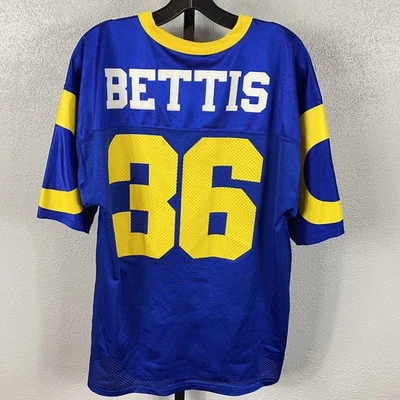 Camiseta deportiva vintage Jerome Bettis Los Angeles Rams para hombre con logotipo L 46-48 Foto 1 de 4