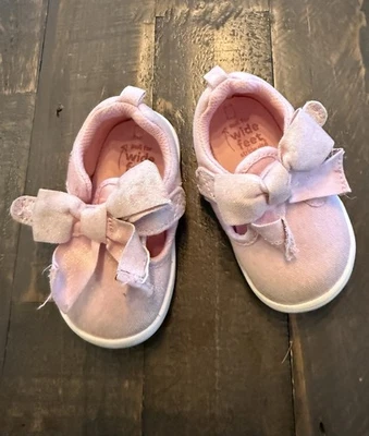 Stride Rite Pink Bow Sneakers Size 4 - Image 1 of 4