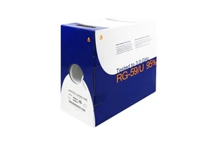 1000Ft RG59 CMR Bare Copper 95% Braid White - Picture 1 of 1