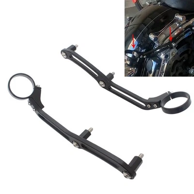 Shocks Remote Reservoir Rear Suspension Bracket Clamps For Harley Electra Glide - Image 1 of 4