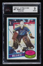 1980-81 O-Pee-Chee Mike Liut #31 KSA 9 MINT Rookie RC