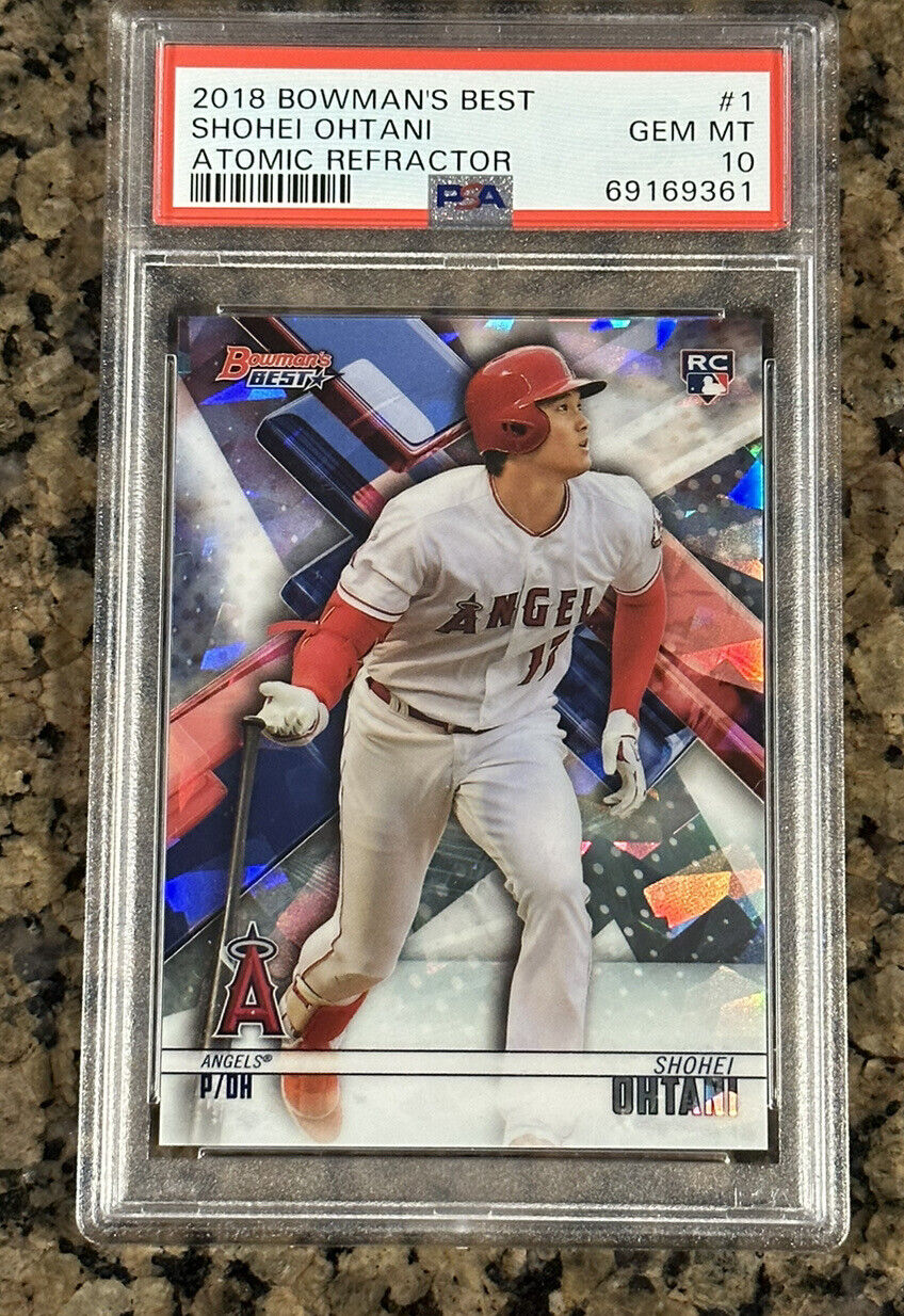 2018 Bowman’s Best Shohei Ohtani RC Rookie Atomic Refractor #1 PSA 10 LOW POP