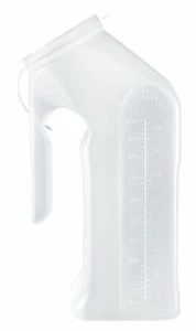McKesson 51-H140-01 Male Urinal With Cover Single Patient Use 32oz 1000 mL 50 Ct - Picture 1 of 1