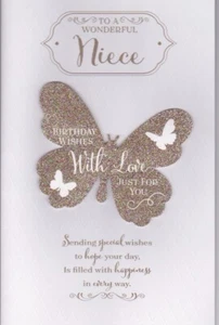 Niece Birthday Card Large 8 Page Verse Card Special Keepsake Card - Picture 1 of 8