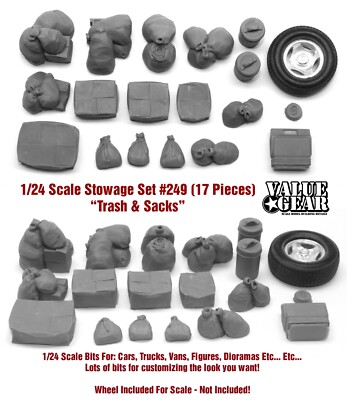 1/24 Set #249 Trash & Sacks (17 Pieces) -Valu...