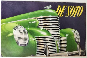 De Soto Sedan Coupe Vintage 1939 Car Dealer Sales Brochure Fold Out - Picture 1 of 10