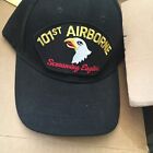 101ST AIRBORNE U.S. ARMY MILITARY BALL CAP HAT BLACK 