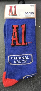 Men's Fashion Novelty Casual Dress A.1. original sauce Socks Size 6-12 - Picture 1 of 3