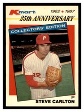 1987 Topps Kmart 25th Anniversary #15 STEVE CARLTON Philadelphia Phillies ~E3M